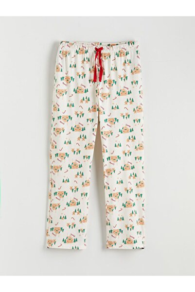 LC Waikiki Crew Neck Christmas Themed Women's Pajamas Set