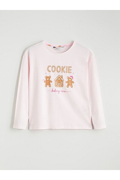 LC Waikiki Crew Neck Christmas Themed Women's Pajamas Set