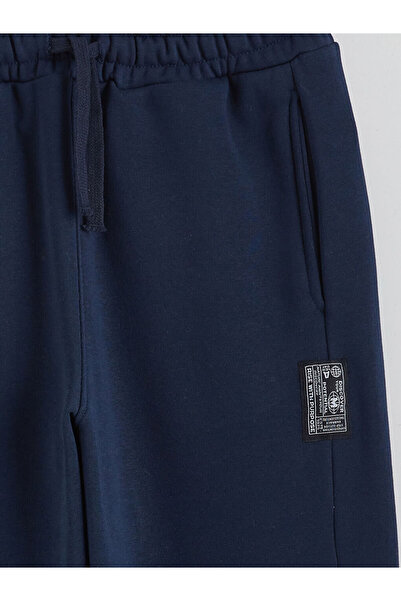 LC Waikiki Lcw Kids Navy Blue Elastic Waist Boys' Tracksuit Bottoms