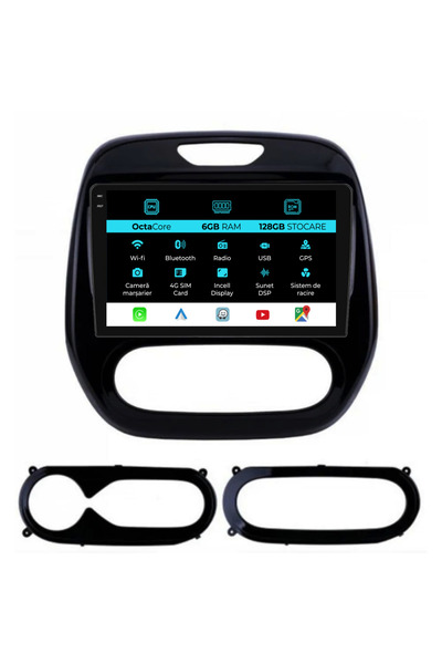 NavStore Dedicated Navigation Renault Captur (2013-2020), 9Inch, 6Gb Ram, 128Gb Storage, CarPlay