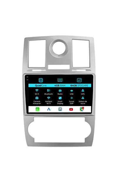 NavStore Navigatie Dedicata Chrysler 300C (2004-2008),QuadCore, 9Inch, 4Gb Ram, 64Gb Stocare, Carplay