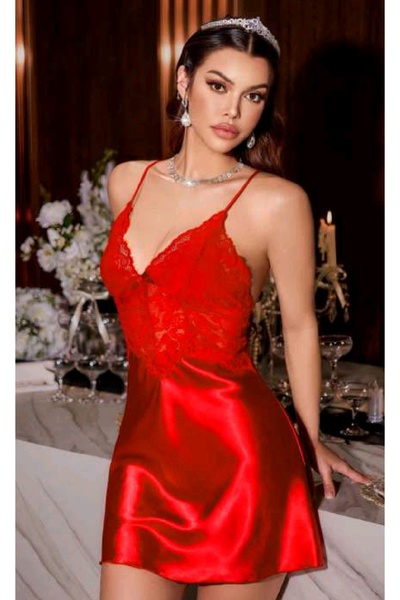 Zeyson tasarım Saten gecelik