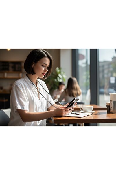 My Strape Anthracite Paracord Phone Neck Strap Compatible with All Cases