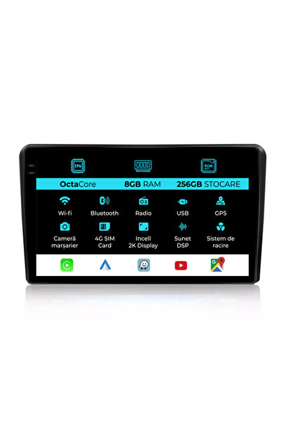 NavStore Dedicated Navigation Peugeot 308 (2013-2017), 2K, 8Gb Ram, 256Gb Storage, Carplay