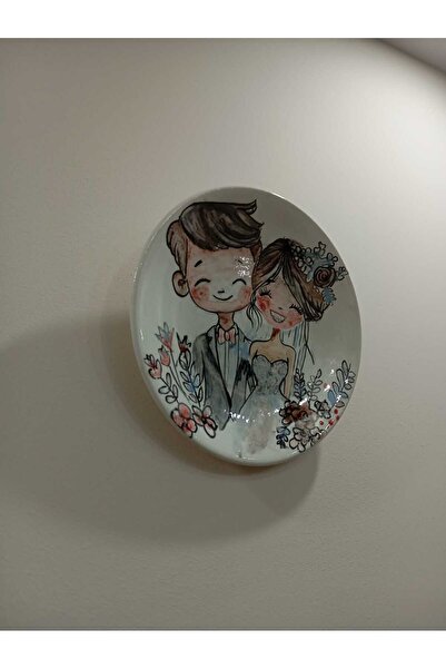 Jasmine Plate, Handmade, Patterned, Nature, Wall Decoration, Special Design