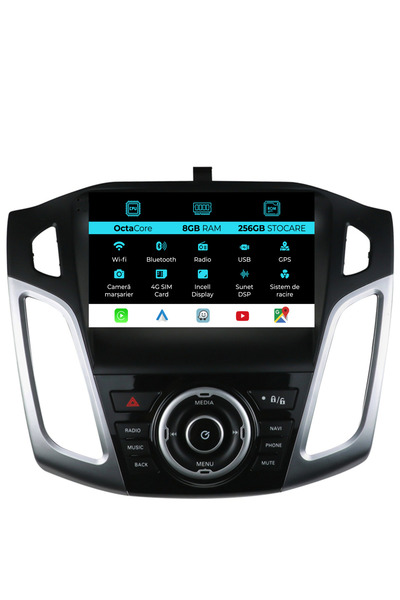 NavStore Navigatie Dedicata Ford Focus 3 (2012-2018), 9Inch, 8Gb Ram, 256Gb S...