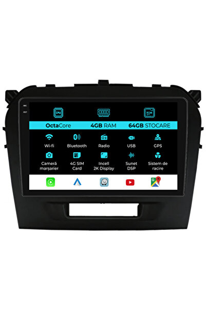 NavStore Navigatie Dedicata Suzuki Vitara (2014-2019), 2K, 4Gb Ram, 64Gb Stoc...