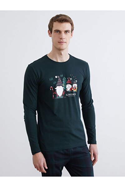 LC Waikiki Yılbaşı Temalı Erkek Pijama Takımı