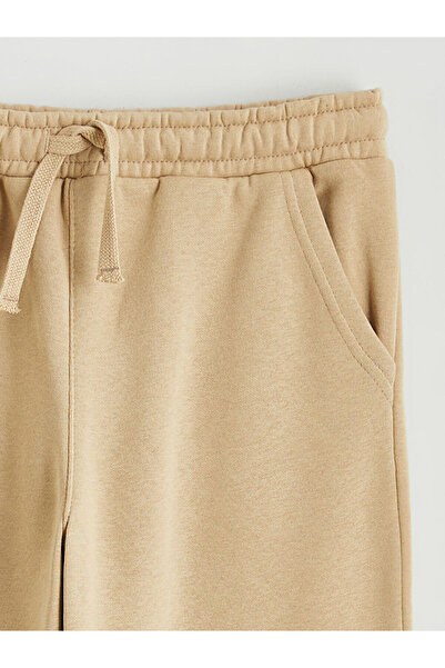 LC Waikiki Lcw kids beige elastic waist basic boys' tracksuit bottoms