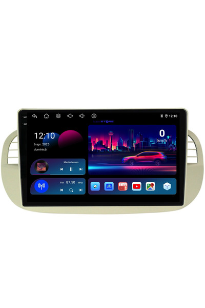 NavStore Dedicated Navigation Fiat 500 (2007-2015), 9Inch, 8Gb Ram, 256Gb Storage, Carplay