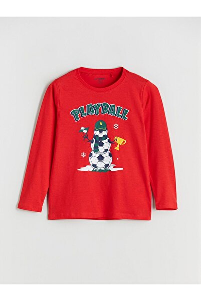 LC Waikiki Lcw Kids Crew Neck Printed Boys Pajamas Set