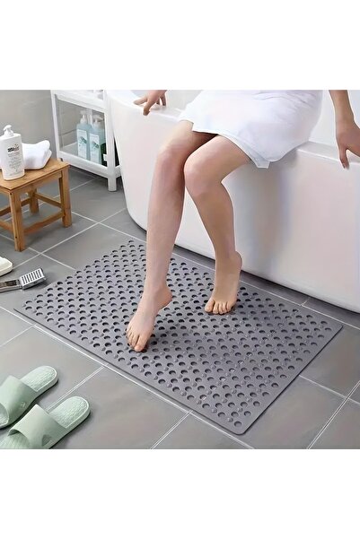 Primeaks 36x66 cm Kaymaz Vantuzlu Duş ve Banyo Zemin Matı – Su Geçirmez, Güve...