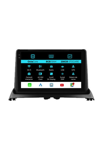 NavStore Navigatie Dedicata Renault Clio 2 (1998-2012), 2K, 8Gb Ram, 256Gb St...