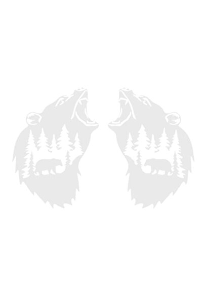 Oracal Set doua stickere, Off Road Bear, 30cm,