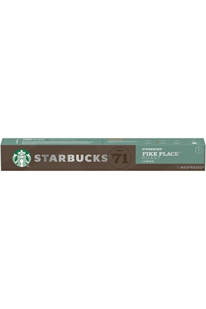 Starbucks Capsule de cafea Pike Place Roast, prăjire medie, compatibile cu Nespresso, 10 bucăți, 53 g