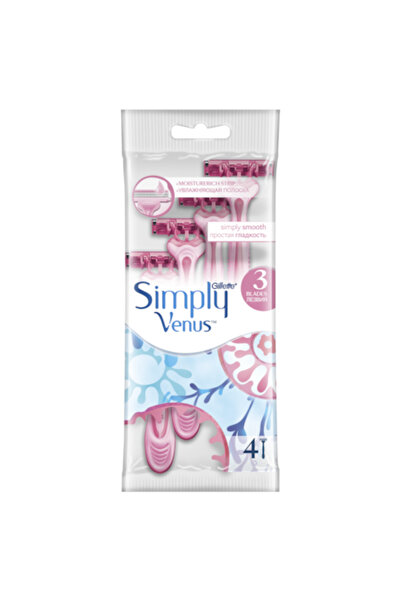 Gillette Venus Gillette Simply Venus 3 Disposable Razors, 4 pcs