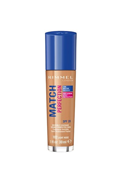 Rimmel Foundation Match Perfection 102 Light Nude, 30 ml