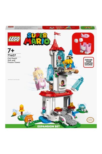 LEGO Set de expansiune Super Mario – Costum de pisică Peach și turnul Frozen ...