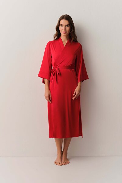 SUWEN Αιθερέλαιο μακρύ φόρεμα