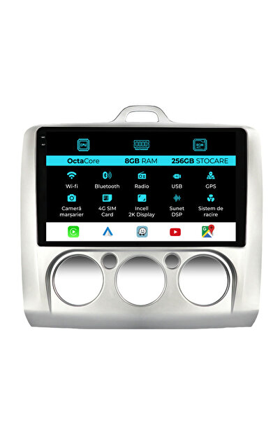 NavStore Dedicated Navigation Ford Focus (2004-2012), 2K, 8Gb Ram, 256Gb Storage, Carplay, Manual Climate