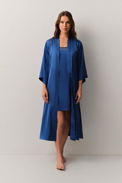 SUWEN Αιθερέλαιο μακρύ φόρεμα