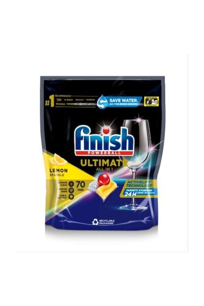 Finish Ultimate All in 1 Lemon Dishwasher Capsules, 70 washes