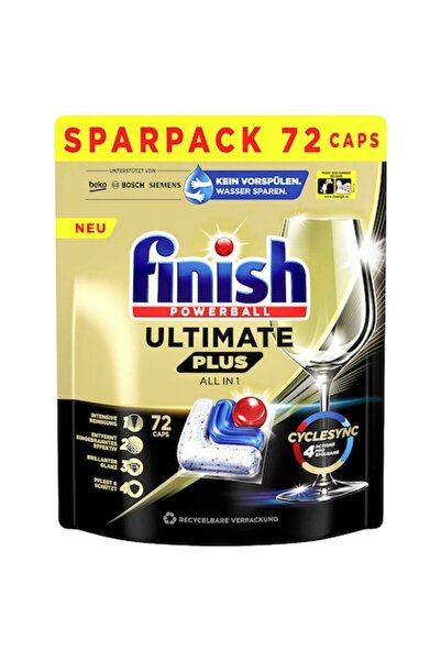 Finish Powerball Ultimate Plus All in 1 Regular Dishwasher Capsules 72 pcs