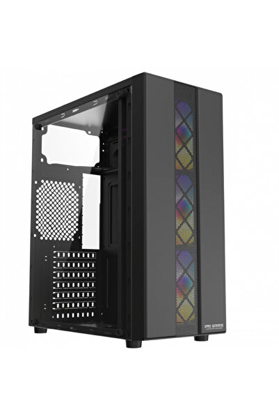 ProGaming - Computer Parts for Gamers ProGaming JAX Case, Middle Tower, ATX, no PSU, 3 ARGB Fans, Black