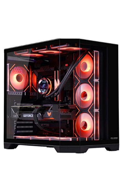 ProGaming - Computer Parts for Gamers ProGaming Banshee Case, Cube Tower, ATX, No PSU, 7 ARGB Fans, Black