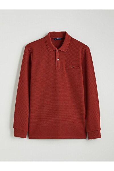 LC Waikiki Ανδρικό μπλουζάκι με υφή LCWAIKIKI Classic Polo Collar