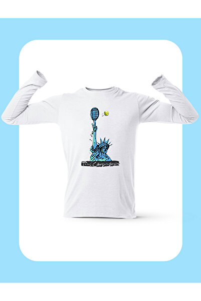 FNBX Statue of Liberty Long Sleeve White T-Shirt