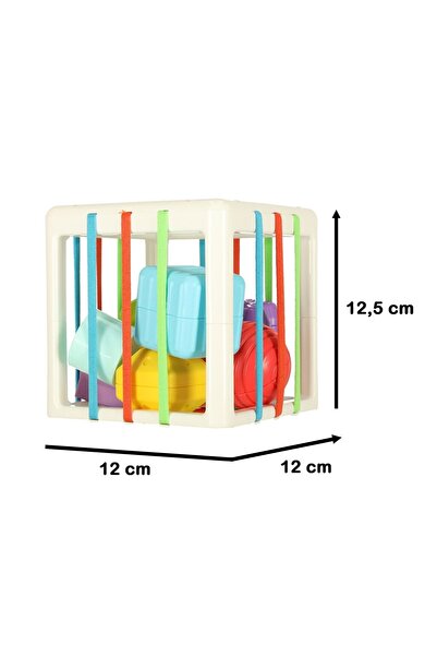 Picodino Educational play set: flexible sorting cube with colorful blocks, 12x12x12.5 cm, 18 months+