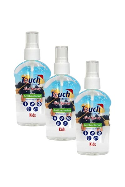 Touch Pachet spray dezinfectant pentru maini Touch, Kids cu efect , 3x59 ml