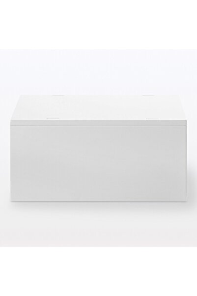 Muji Polypropylene Deep Type Storage Drawer Case, W 26 Ã— D 37 Ã— H 17.5 cm, White