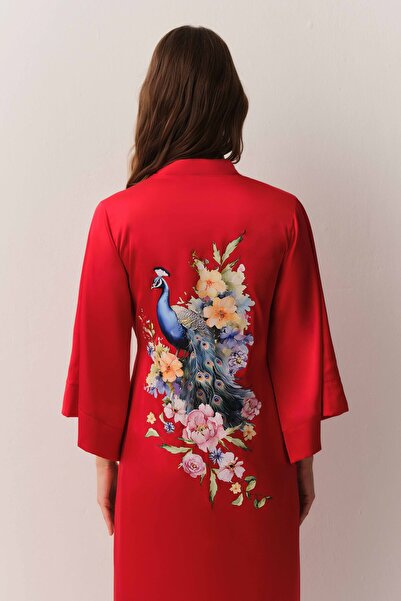 SUWEN Αιθερέλαιο μακρύ φόρεμα