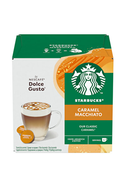 Starbucks Capsule Caramel Macchiato, compatibile cu Dolce Gusto, 12 capsule (6 băuturi), 127,8 g
