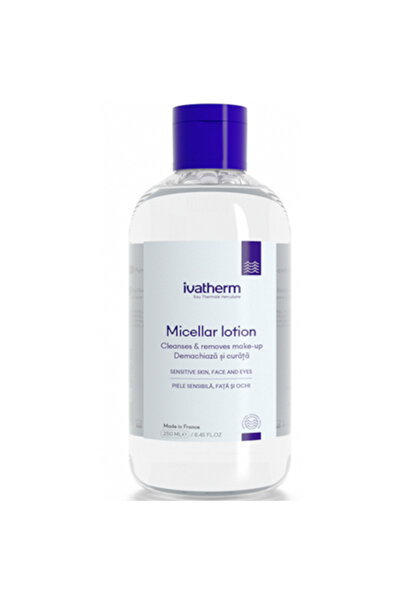 IVATHERM Micellar Cleansing Lotion with Herculane Thermal Water for Sensitive Skin, 250 ml