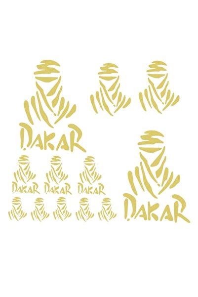 Oracal 651 Set 11 Stickere Off Road, Dakar, auriu