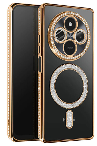 NewFace حافظة SPTRNS لهاتف شاومي ريدمي 14C مع تقنية ماجنيتيكسيف (223719) - ذهبي