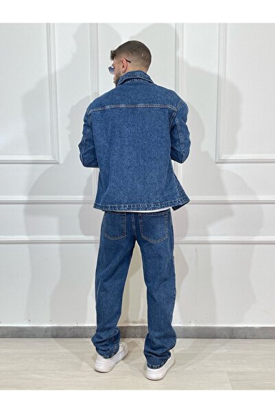 Urban Collection Denim Suit with Rhinestones for Men