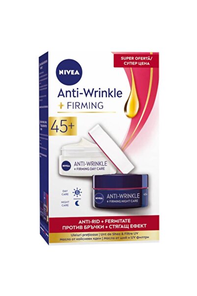 NIVEA Promo Pack: Anti-Wrinkle Day Cream 50 ml + Night Cream 50 ml (45+)