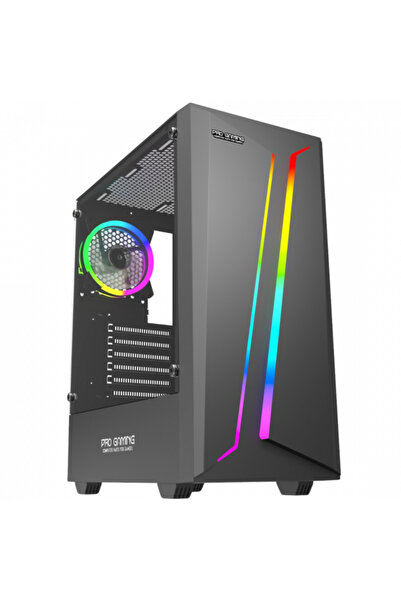 ProGaming - Computer Parts for Gamers ProGaming Scar V2 Case, Middle Tower, ATX, No PSU, 1 RGB Fan, Black