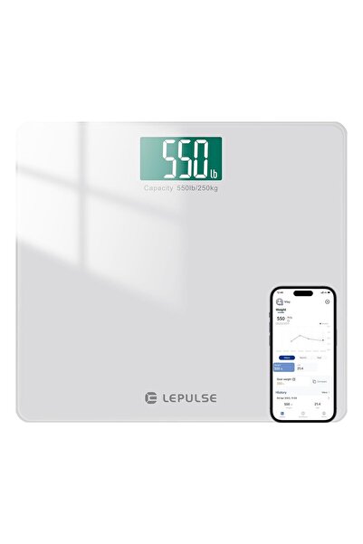 OEM LEPULSE Smart Scale, Bluetooth, 250 kg, 4 G-Shaped Sensors, Body Mass Index & BMI, 10 User Profile