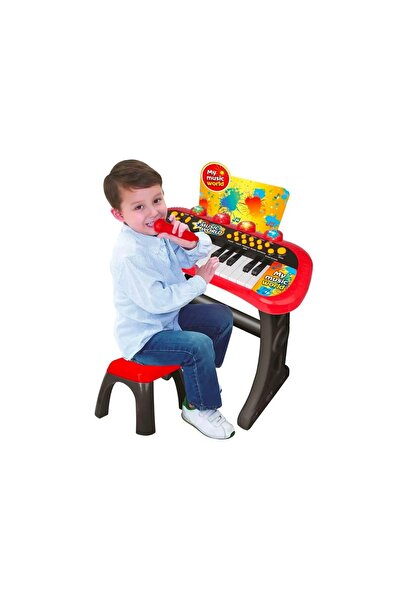 Picodino Interactive kids' organ with stool & microphone, lights, recording, MP3, plastic, 3+ yrs