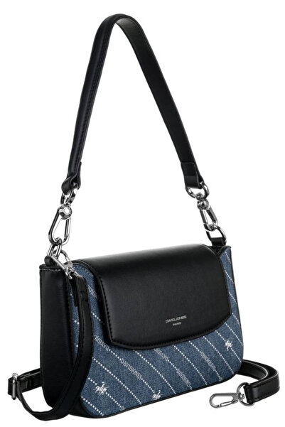 Other Small women's messenger bag trimmed with denim material - David Jones