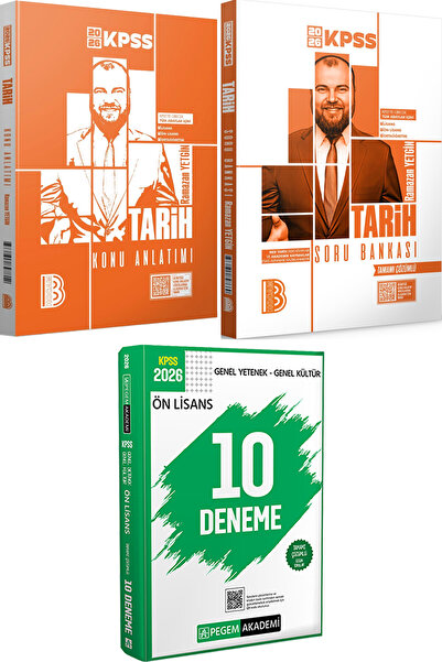 Benim Hocam Yayınları 2026 KPSS Tarih Konu Anlatımı ve Tamamı Çözümlü Soru Ba...