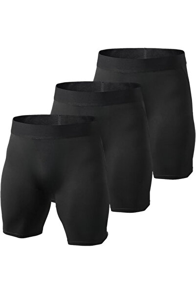 Genel Markalar 3'LÜ Erkek Spor Boxer - Fitness Boxer - Rikralı Erkek Boxer-To...