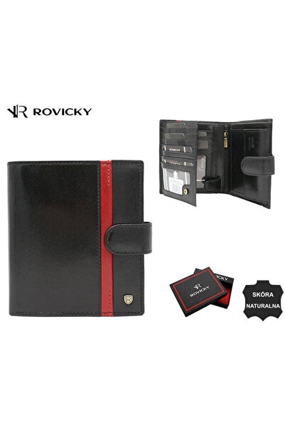 Other Men's vertical wallet made of genuine leather - Rovicky