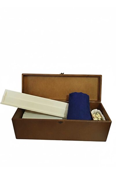 Güllü Ahşap Plastic Okey Set with Wooden Box (with Table Cover)