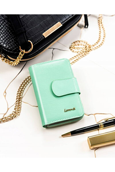 Other Women's leather wallet in vertical orientation with snap closure - Lorenti